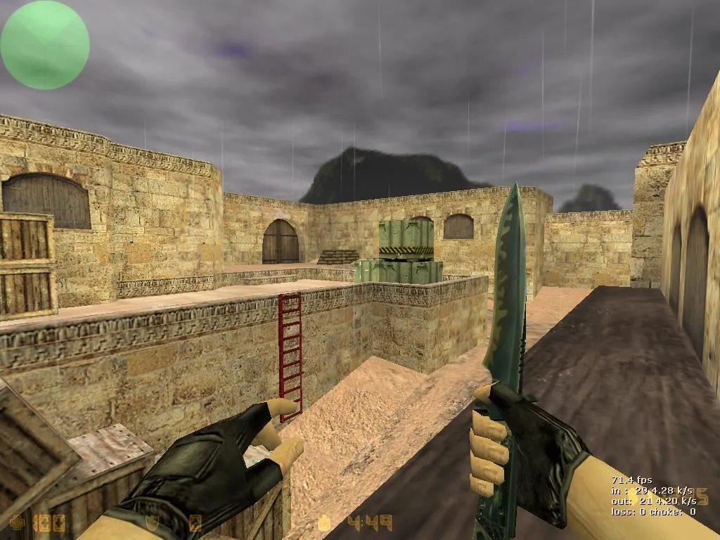 Скриншот  Карта de_dust2_bosna для CS 1.6: тактика, точки, .nav, оптимизация wpoly/epoly и настройки сервера