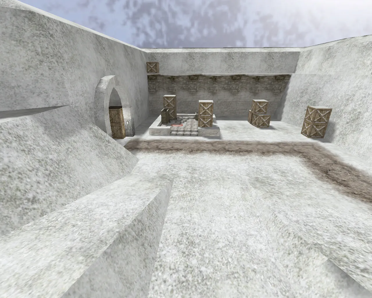 Скриншот Карта «de_winter» для CS 1.6 - тактика и особенности