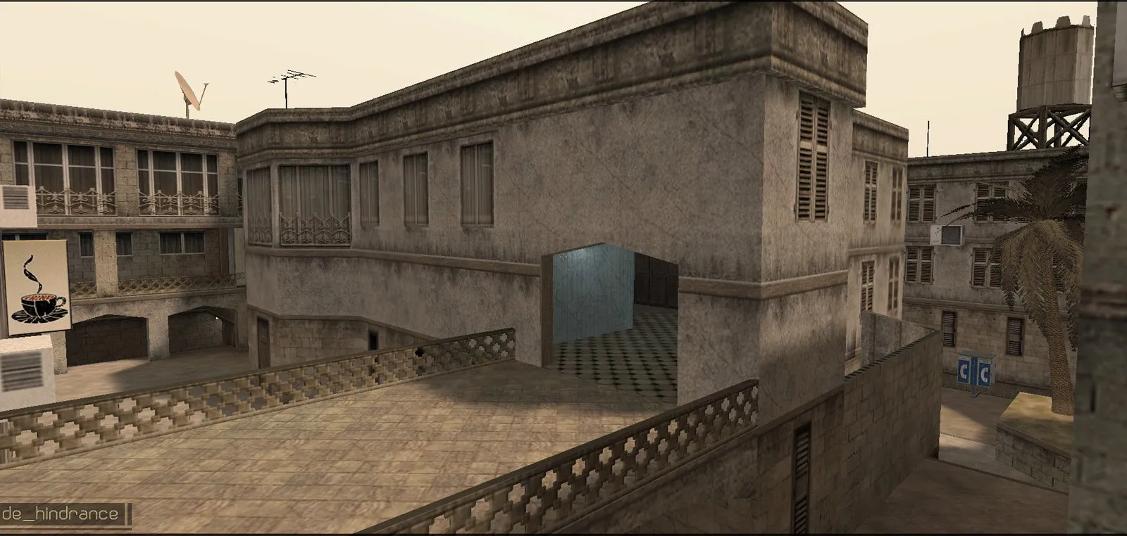 Скриншот  Карта de_hindrance для CS 1.6 - Лучшие тактики и особенности