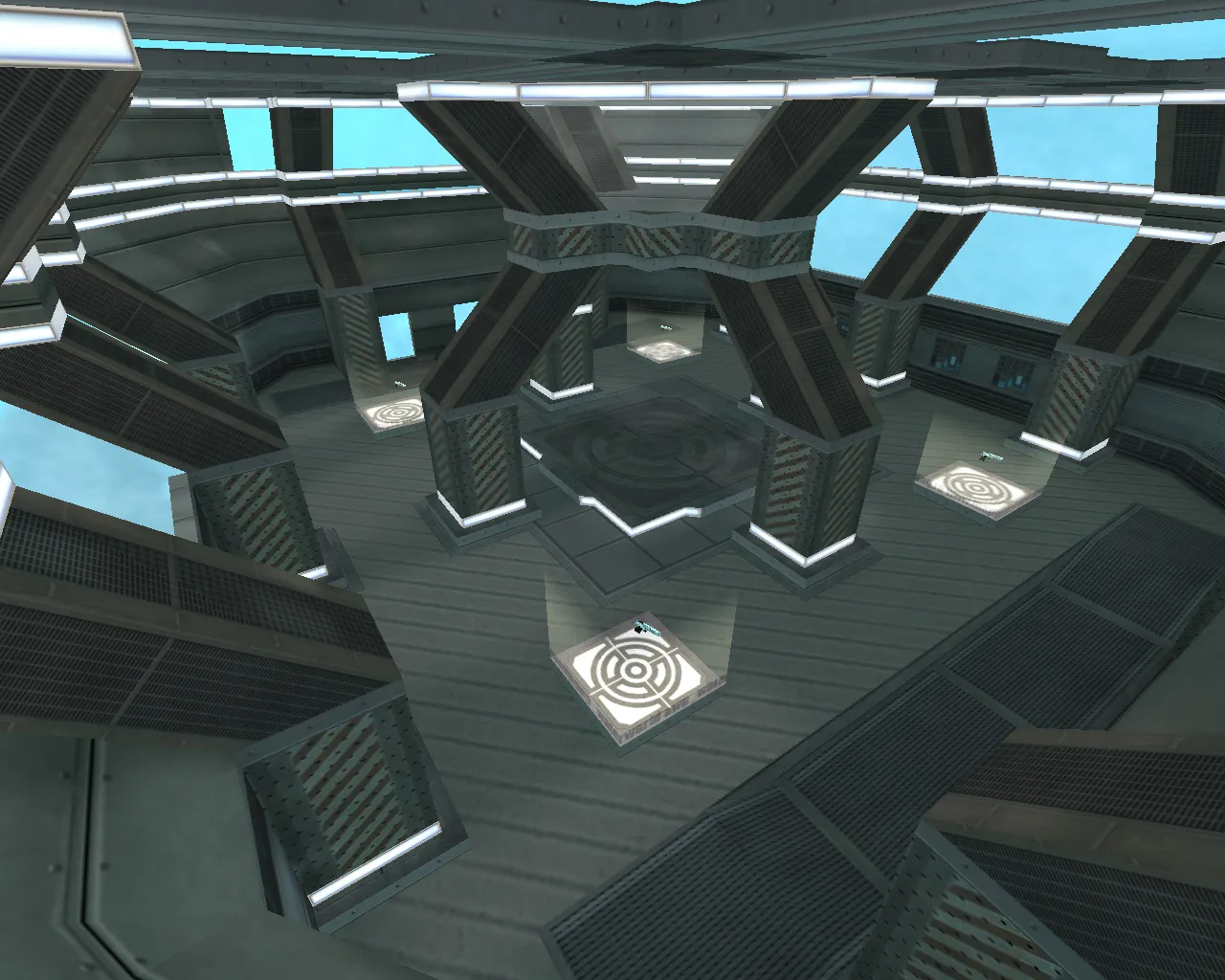 Скриншот  Карта awp_waterworld для CS 1.6: точки под AWP, маршруты, .nav и оптимизация wpoly/epoly