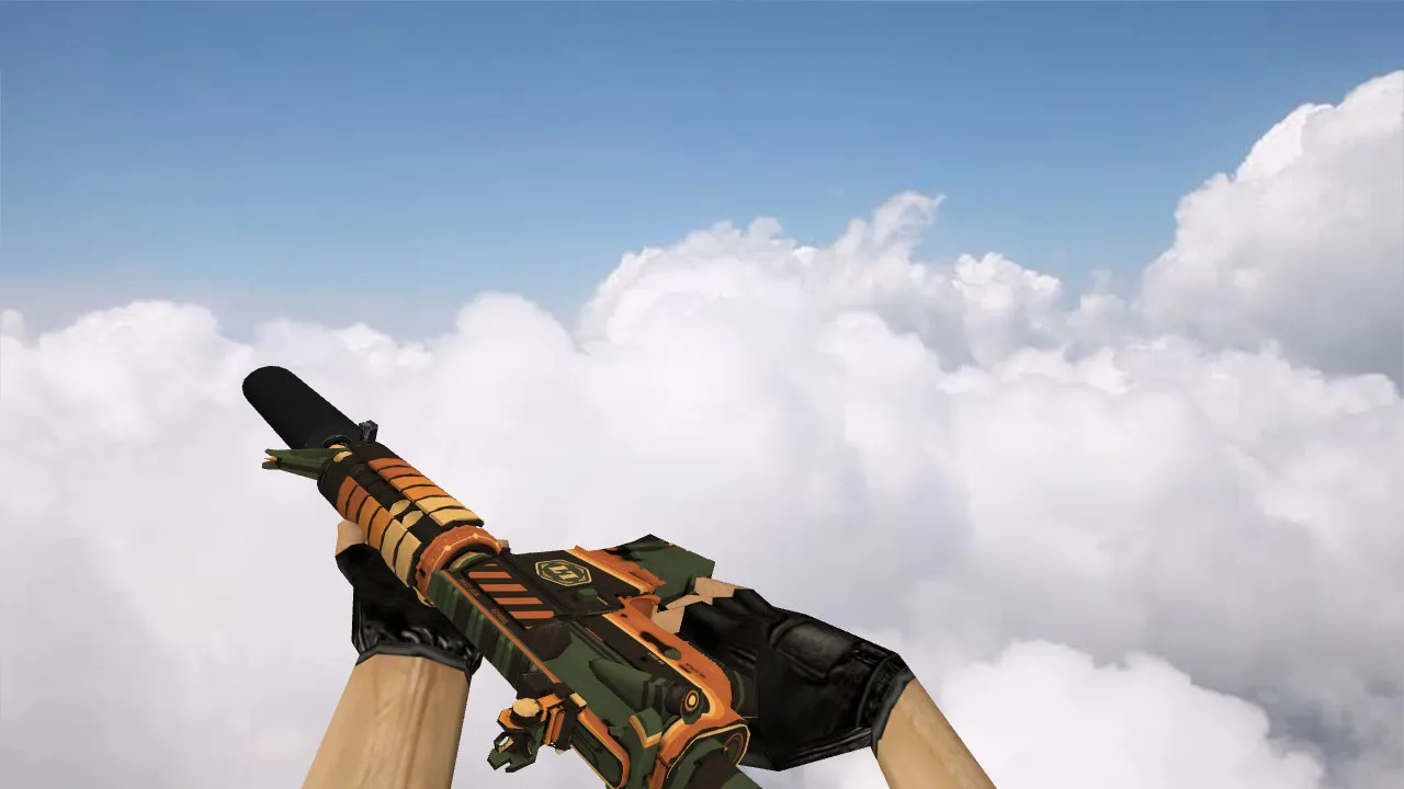 Скриншот Модель «M4A4 Nucleus» v_m4a1p для CS 1.6: звуки, анимация осмотра, текстуры и настройка оружия