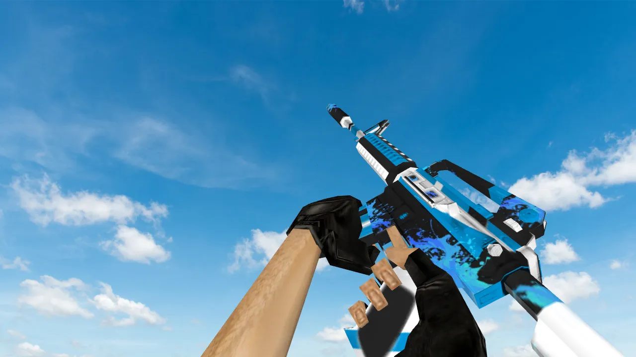 Скриншот Модель M4A1 Condor v_m4a1_condor для CS 1.6: звуки, анимация осмотра и качество текстур