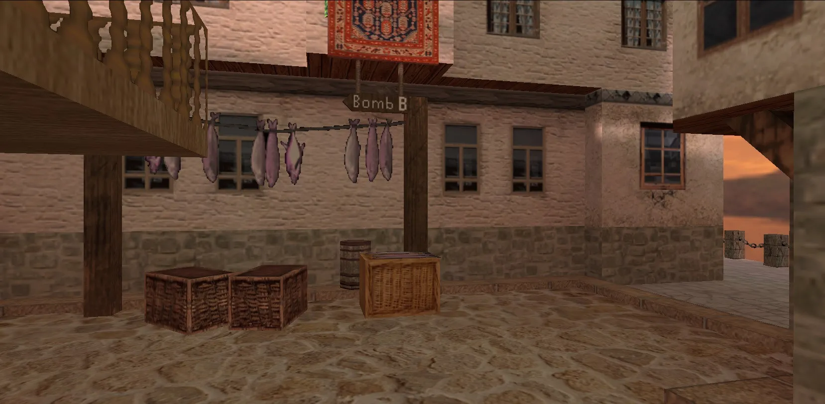 Скриншот  Карта de_mediterranee для CS 1.6 – тактические особенности и детали