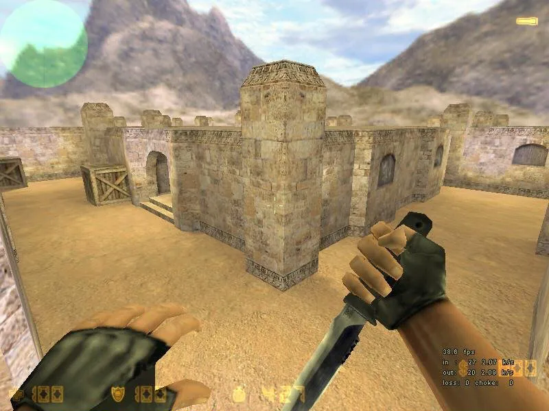 Скриншот  de_dust_king для CS 1.6: тактика, точки, .nav для ботов и оптимизация wpoly/epoly
