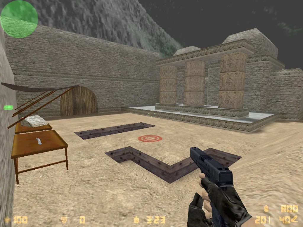 Скриншот  Карта de_aztec_assault для CS 1.6: точки, маршруты, .nav для ботов и оптимизация wpoly/epoly