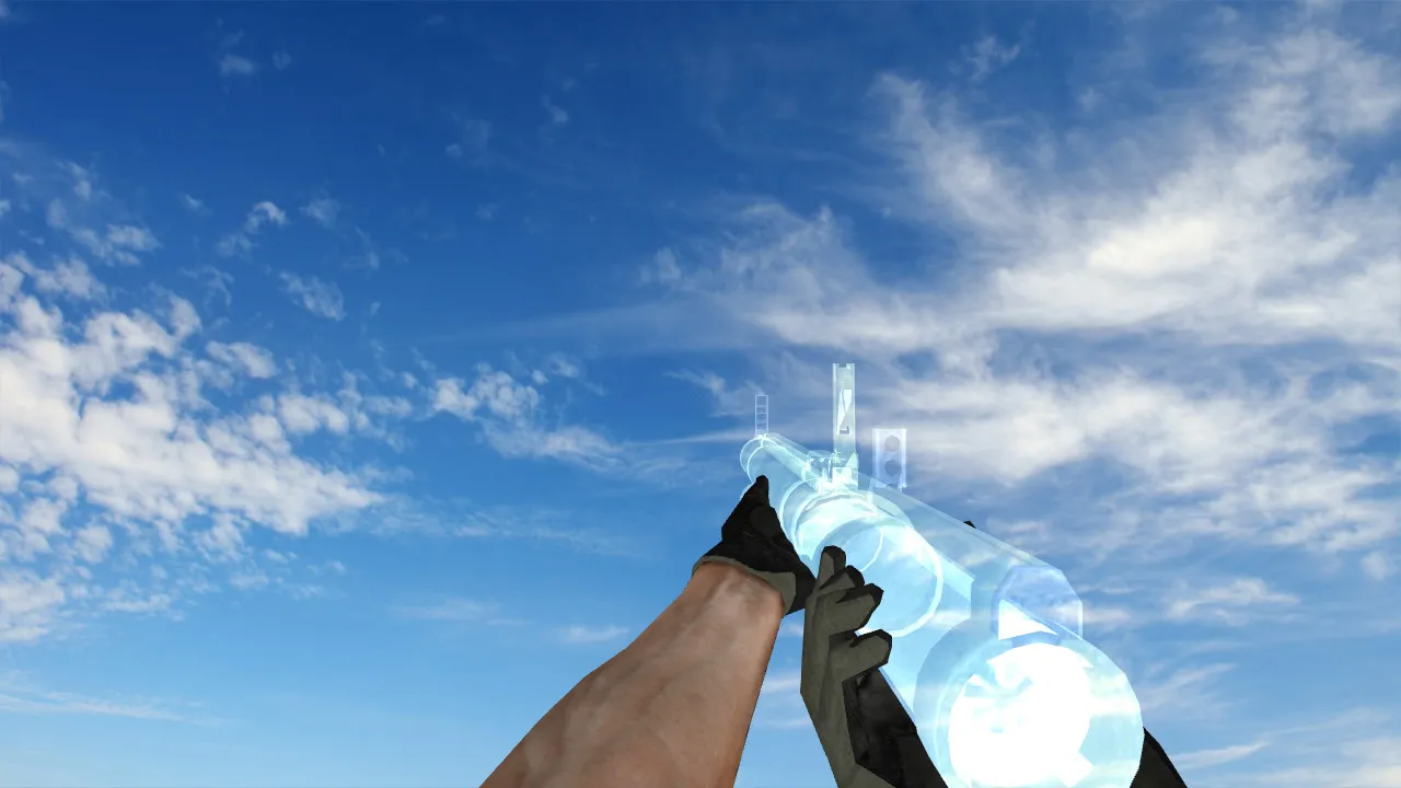 Скриншот  Пак прозрачных моделей оружия v_ п_ w_ для CS 1.6: звуки, анимация осмотра, качество текстур