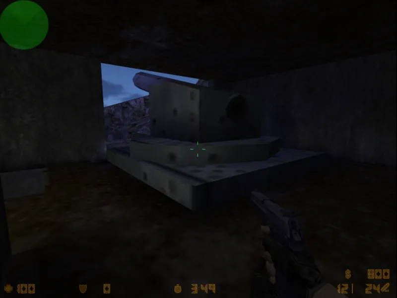 Скриншот de_beach2k для CS 1.6: карта с точками под бомбплей, .nav для ботов, оптимизация и баланс сторон