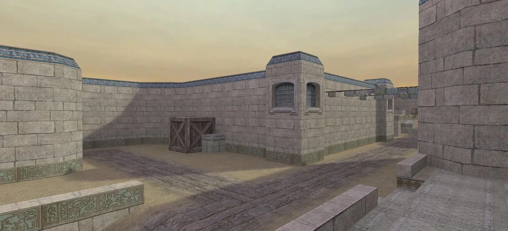 Скриншот  de_dust2_xbox для CS 1.6: карта, точки, тактика за CT/T, .nav для ботов, оптимизация wpoly