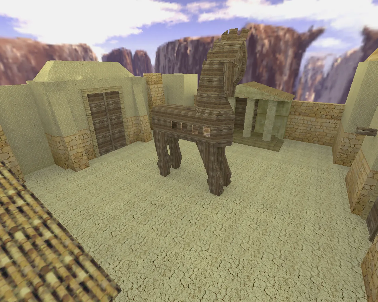 Скриншот  Карта ka_troy для CS 1.6: ножевые раунды, баланс сторон, точки и боты с .nav