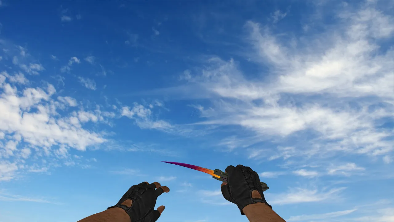 Скриншот Модель складного ножа «Градиент» v_ p_ w_ для CS 1.6: звуки, анимация осмотра и качество текстур