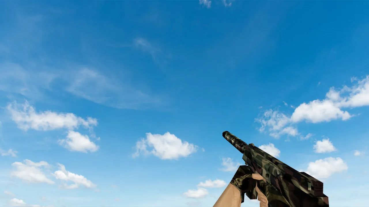 Скриншот  Пак моделей оружия «Полный пак камуфляж оружия» для CS 1.6: v_, p_, w_ модели, звуки, анимация осмотра