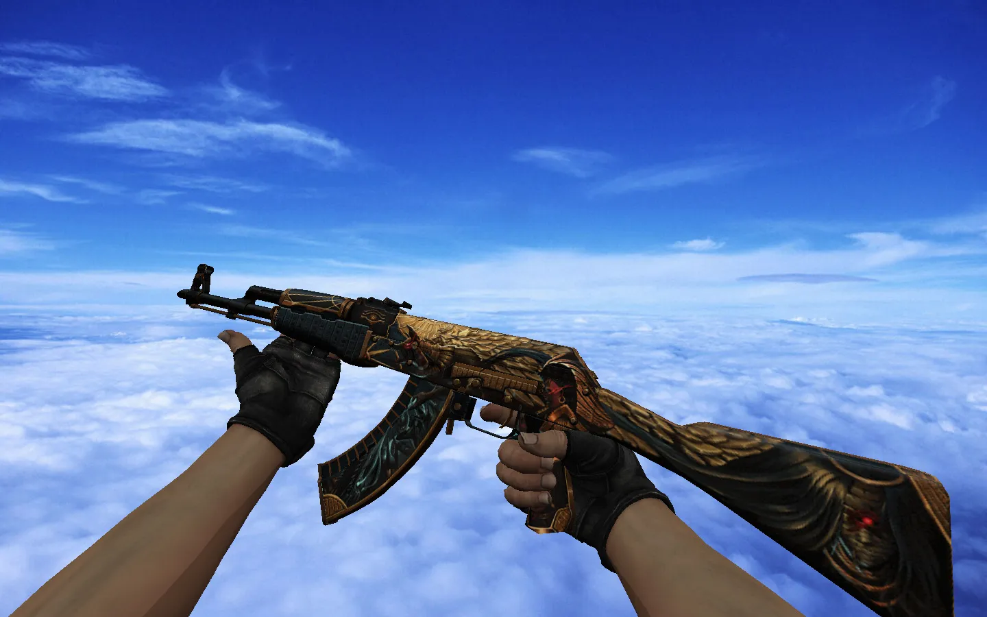 Скриншот Fracture Case пак для CS 1.6: v_/p_/w_ модели, звуки, анимация осмотра и набор скинов оружия