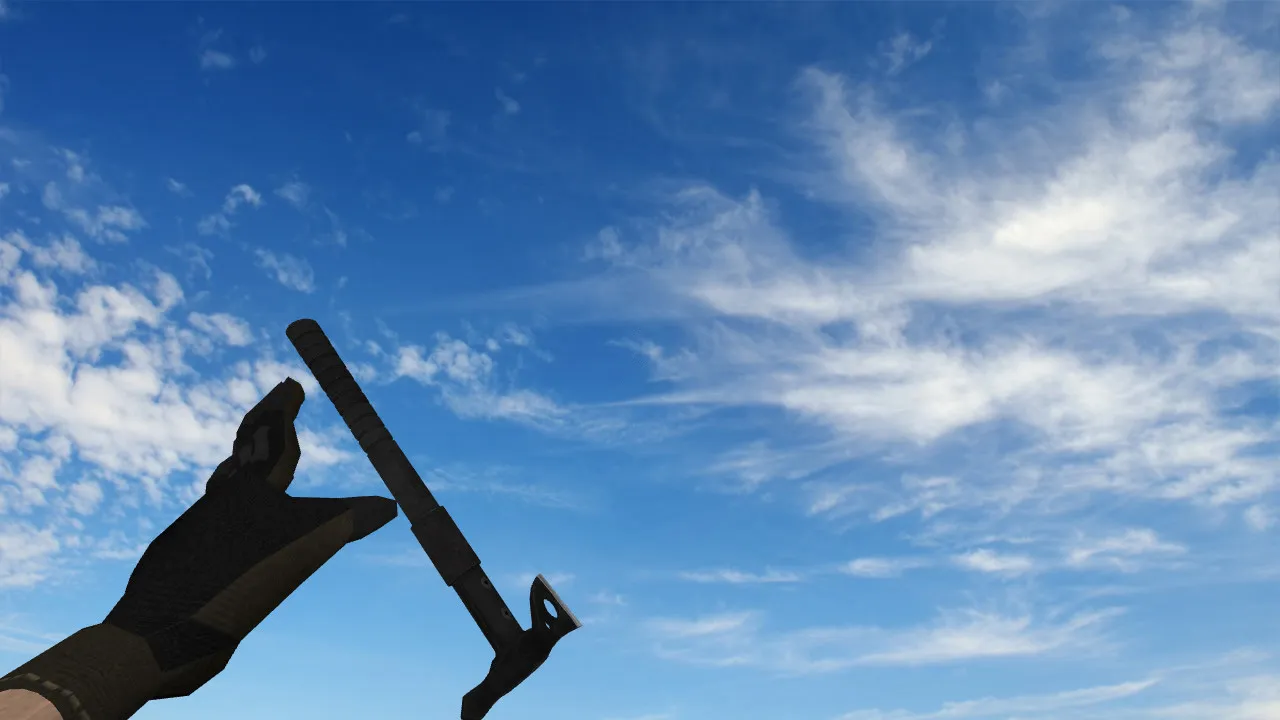 Скриншот Модель ножа Tomahawk awesomeness для CS 1.6: v_ / p_ / w_ модели, звук, анимация осмотра