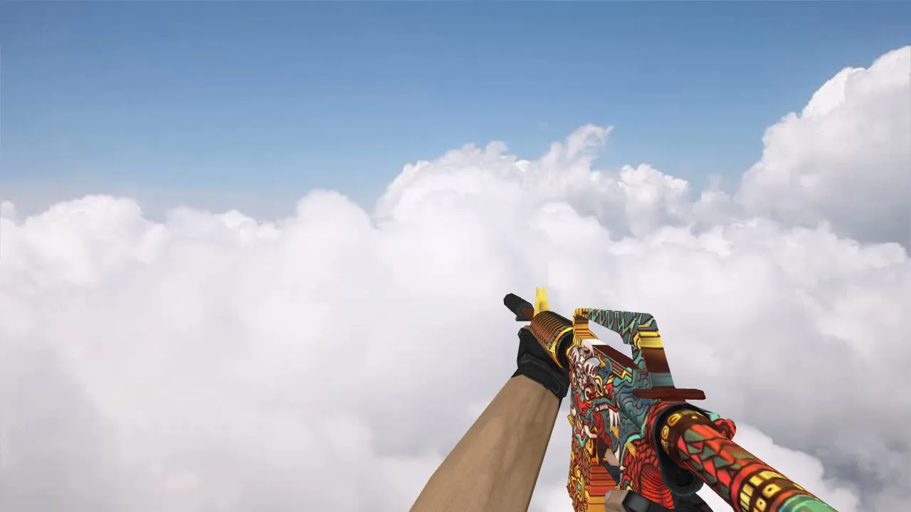 Скриншот Модель M4A1 Calamity v_model для CS 1.6: звуки, осмотр, текстуры и анимация