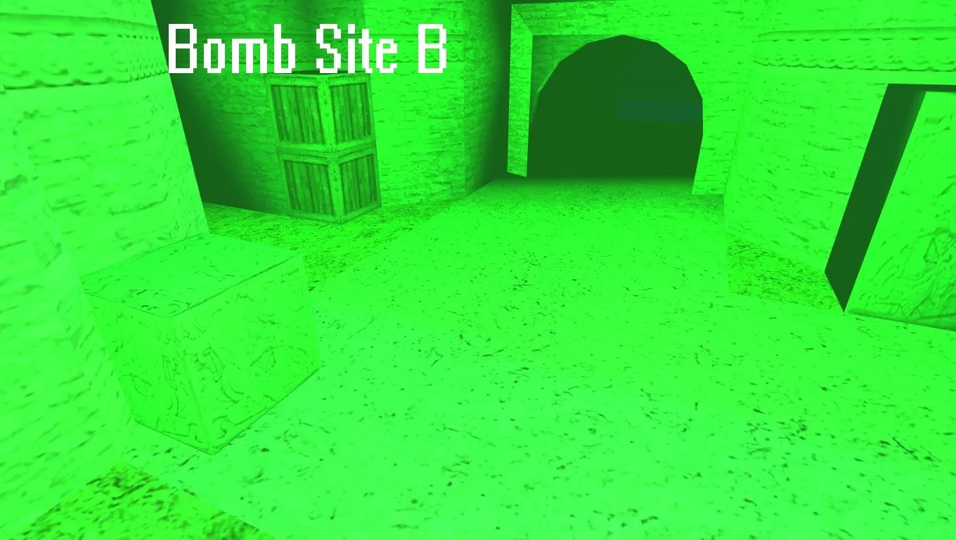 Скриншот  Карта de_fcastle для CS 1.6: тактики, точки, навигация ботов, оптимизация wpoly/epoly