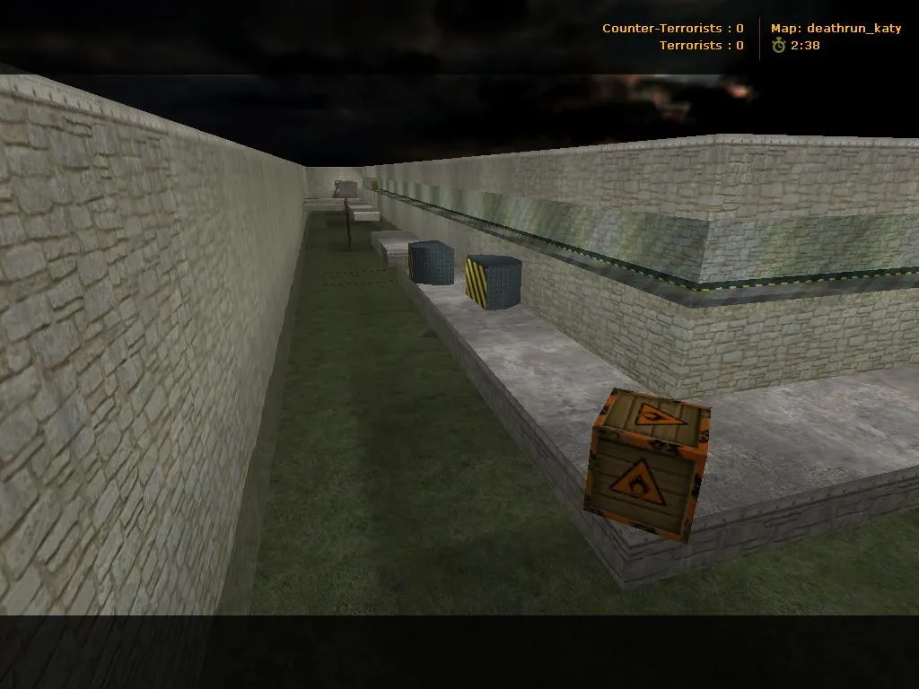 Скриншот  Карты deathrun: deathrun_katy для CS 1.6 — ловушки, тайминги и точки для игры без лагов