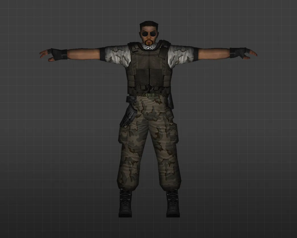 Скриншот Модель «Сыны пустини» для CS 1.6 - Уникальный скин для игроков