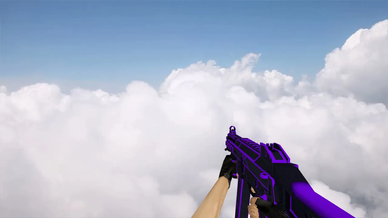 Скриншот Модель UMP-45 Bee Sting Purple для CS 1.6