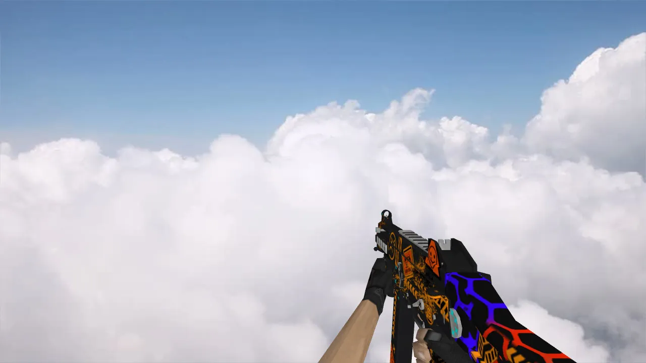 Скриншот Модель UMP-45 Angry Emoji для CS 1.6 - Скачай сейчас