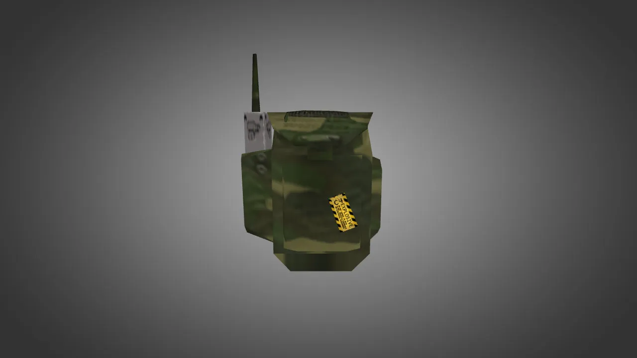 Скриншот Модель «Рюкзак в камуфляже» для CS 1.6: v_, p_, w_ модели, звук, анимация осмотра и текстуры