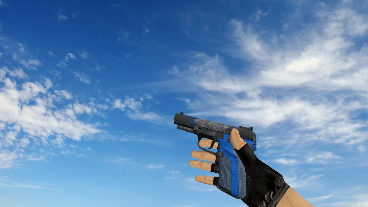 Скриншот Модель «Five Seven Bark Beetle Blue» для CS 1.6 - Качественная замена