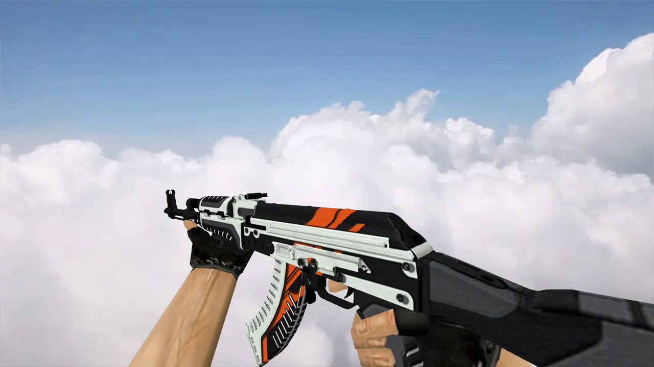 Скриншот Модель «AK-47 Orange Vulcan» для CS 1.6: высокое качество и уникальность