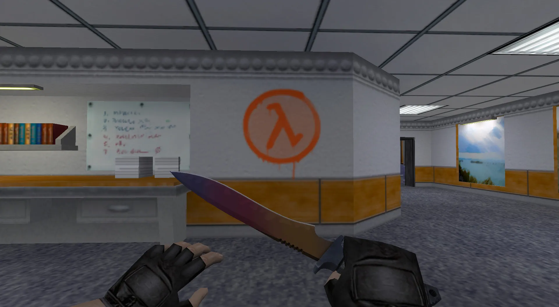 Скриншот Граффити «Лямбда» для CS 1.6 - Уникальное оформление для вашей игры