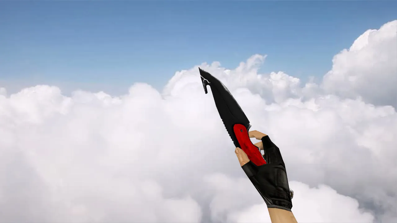 Скриншот Модель ножа «Нитро» с лезвием-крюком v_ модели для CS 1.6: звуки, анимация осмотра, текстуры