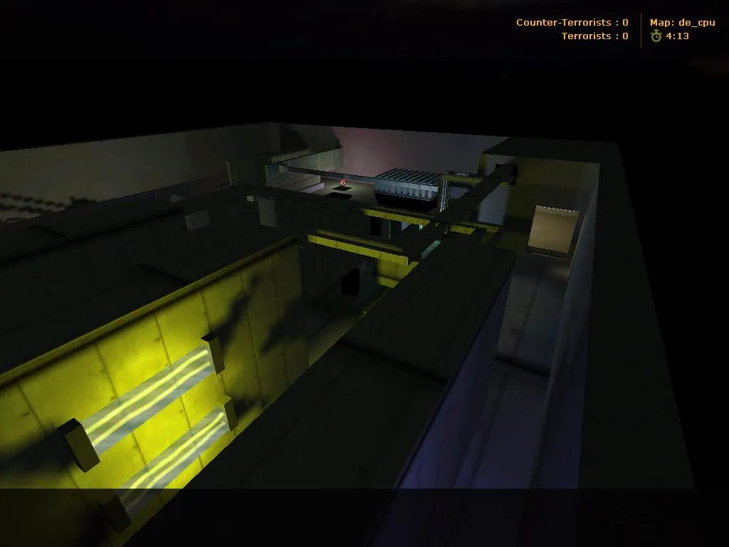 Скриншот Карта de_cpu для CS 1.6: точки, маршруты, .nav для ботов, оптимизация wpoly/epoly