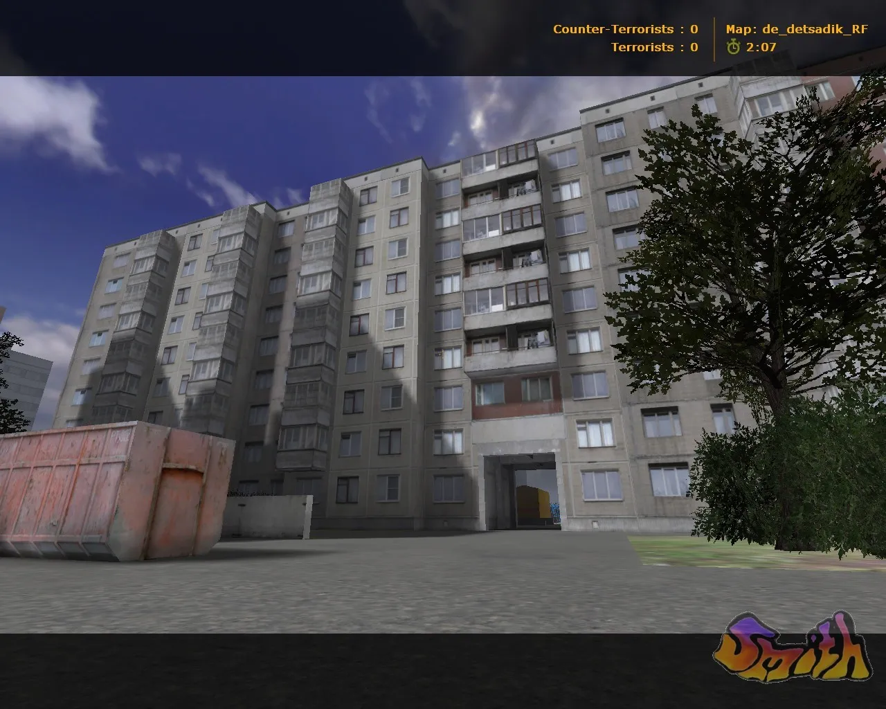 Скриншот  Карта de_detsadik_rf для CS 1.6: точки, маршруты, .nav для ботов и оптимизация wpoly/epoly