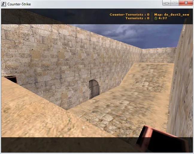 Скриншот  de_dust3_new — DE карта для CS 1.6: тактика, баланс сторон, .nav, оптимизация wpoly/epoly