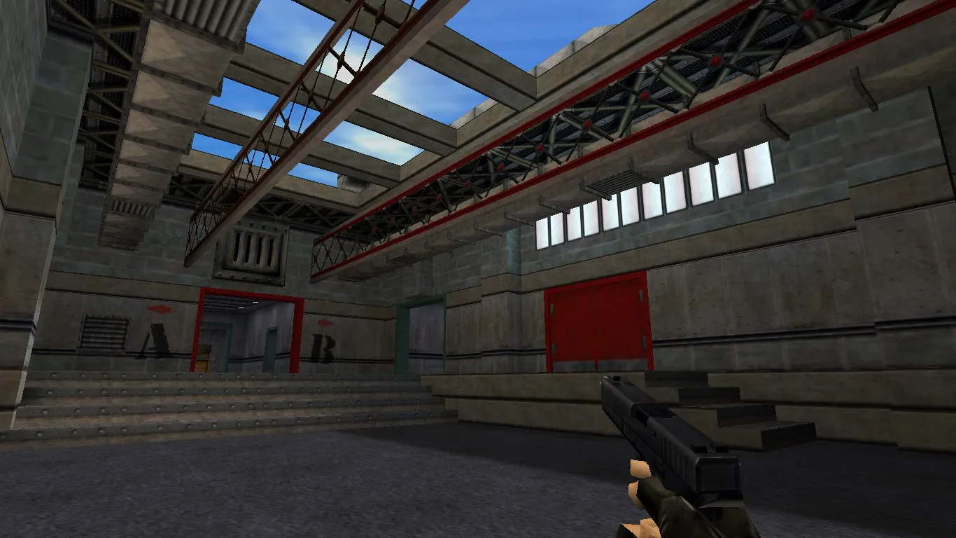 Скриншот  Карта de_lock для CS 1.6 - Тактические возможности и особенности