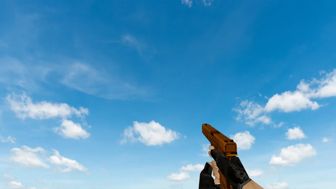 Скриншот  Пак моделей оружия «Gold Weapons Pack V3» для CS 1.6: v_ p_ w_ модели, звуки, анимация осмотра