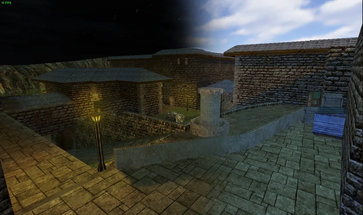 Скриншот  Карта de_kobbl для CS 1.6 - Тактические преимущества и детали