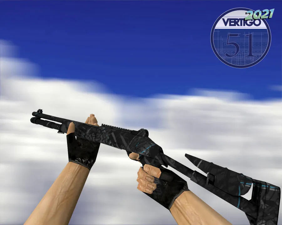 Скриншот XM1014 | Синие покрышки (Blue Tire) для CS 1.6