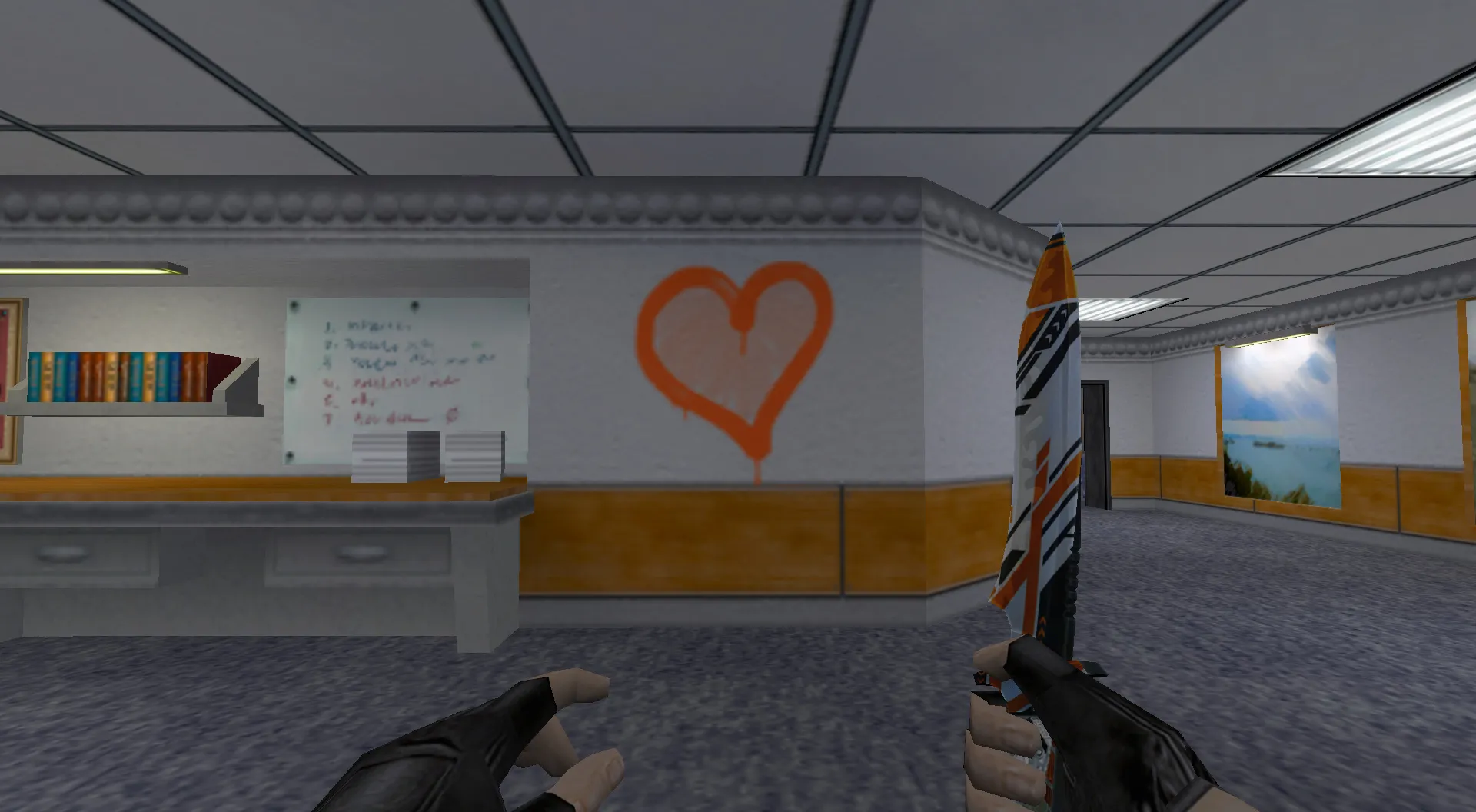 Скриншот Граффити «Сердце» для CS 1.6 - Уникальный стиль для вашей игры