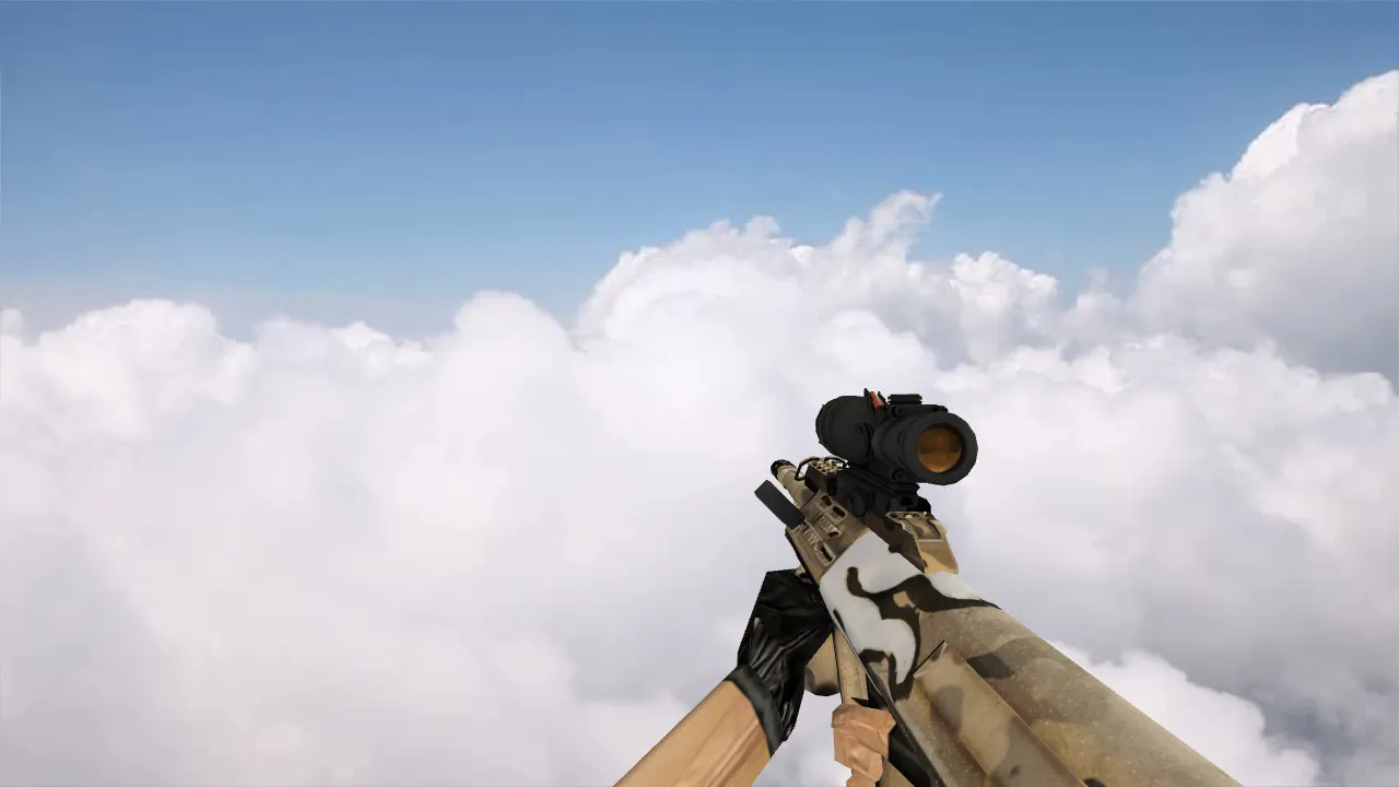 Скриншот Модель AUG Desert Revolt для CS 1.6 - Качественная замена