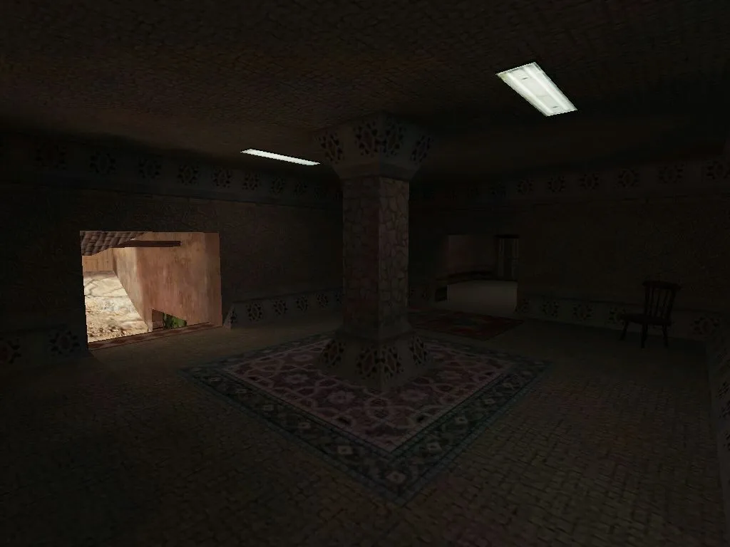 Скриншот  Карта de_kassai для CS 1.6 - Тактическая карта для командной игры