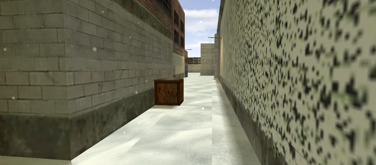 Скриншот  Карта de_train_winter для CS 1.6 - Зимняя версия классической карты