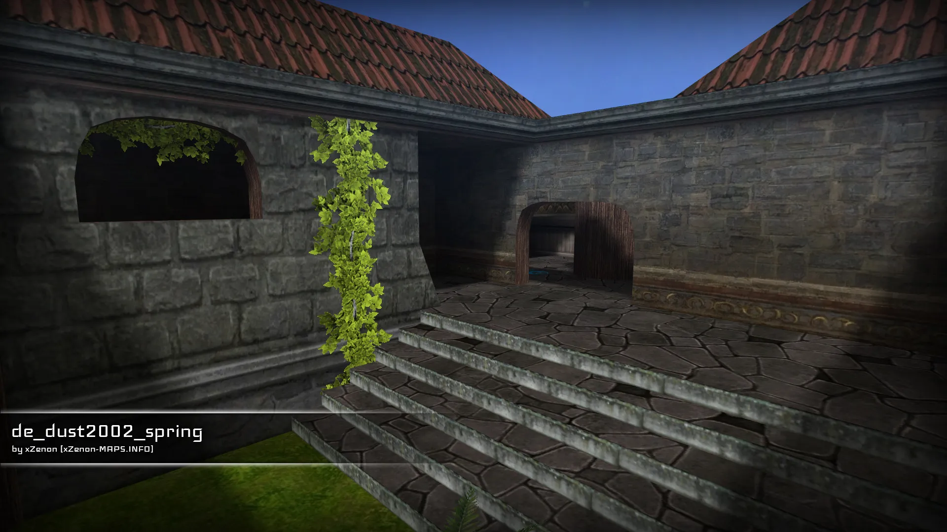 Скриншот  Карта de_dust2002_spring_b1 для CS 1.6: быстрый обзор, точки, тактика, .nav, оптимизация