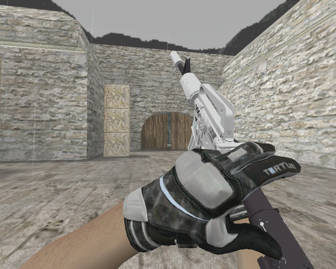 Скриншот М4А1 «Поток информации» Printstream для CS 1.6: v_m4a1/p_m4a1/w_m4a1, звук, анимация осмотра и текстуры