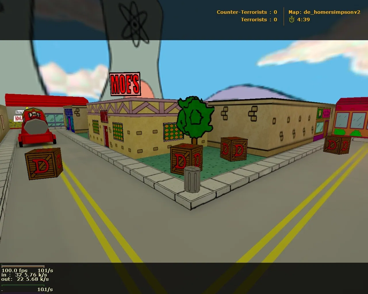 Скриншот  Карта de_homersimpsonv2 для CS 1.6: тактический анализ и особенности
