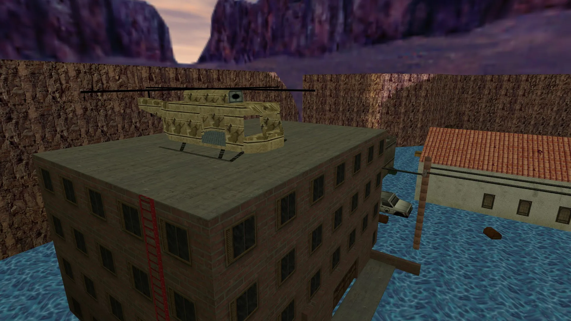 Скриншот  Карта flooded_de для CS 1.6: Тактика и особенности