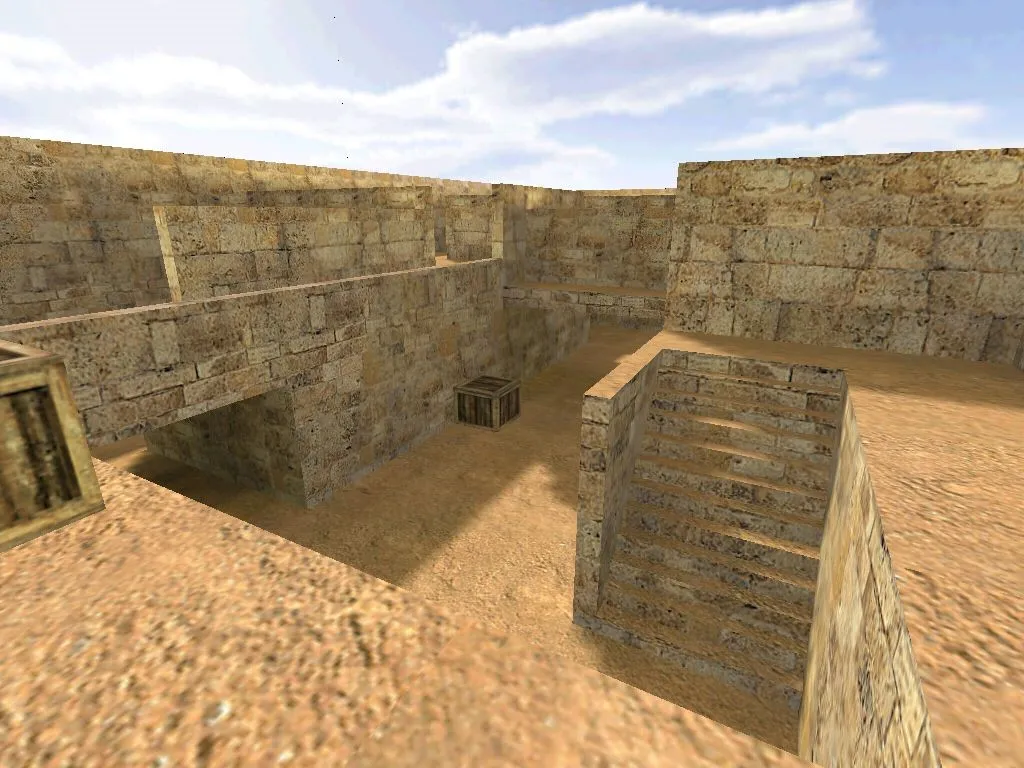 Скриншот  Карта de_quickdust для Counter-Strike 1.6: тактика и детали