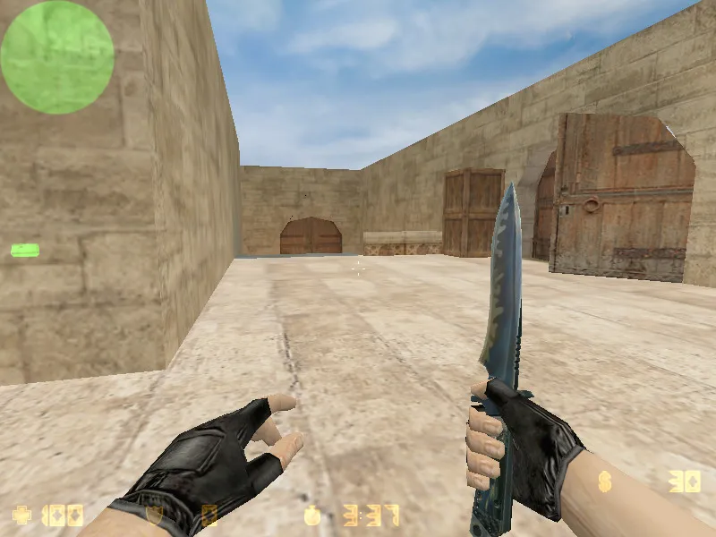 Скриншот  Карта de_fcs_2vs2 для CS 1.6: баланс сторон, точки, .nav для ботов и оптимизация wpoly/epoly