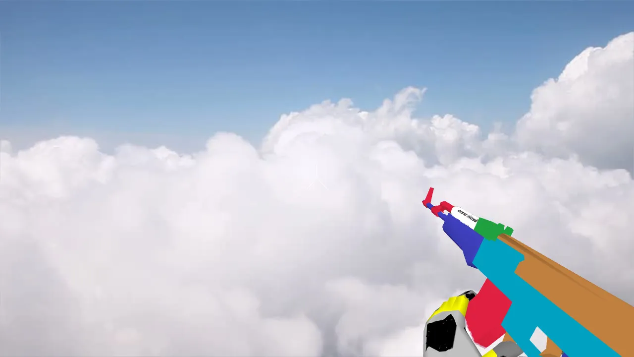 Скриншот Модель v_ak47, p_ak47, w_ak47 «Default AK-47 Noob Colored» для CS 1.6: звуки, анимация осмотра, текстуры