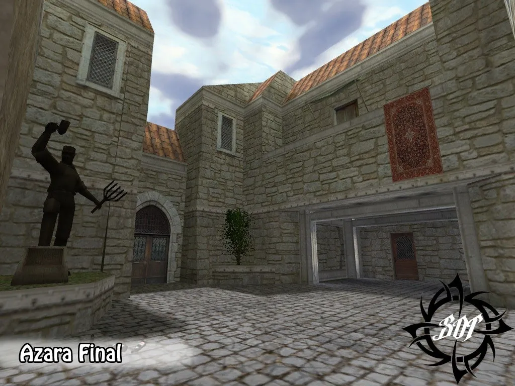 Скриншот de_azara_final для CS 1.6: тактика за Т и КТ, точки, .nav, оптимизация карты