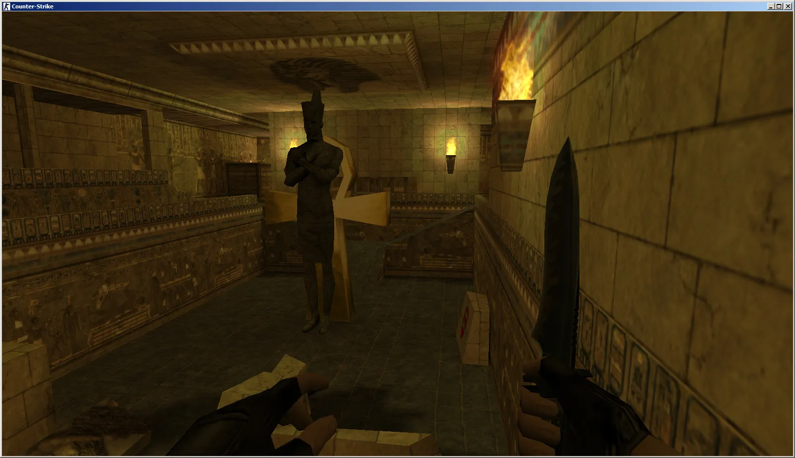 Скриншот  Карта de_amun_beta для CS 1.6: точки, ротации, .nav для ботов и настройка под стабильный FPS