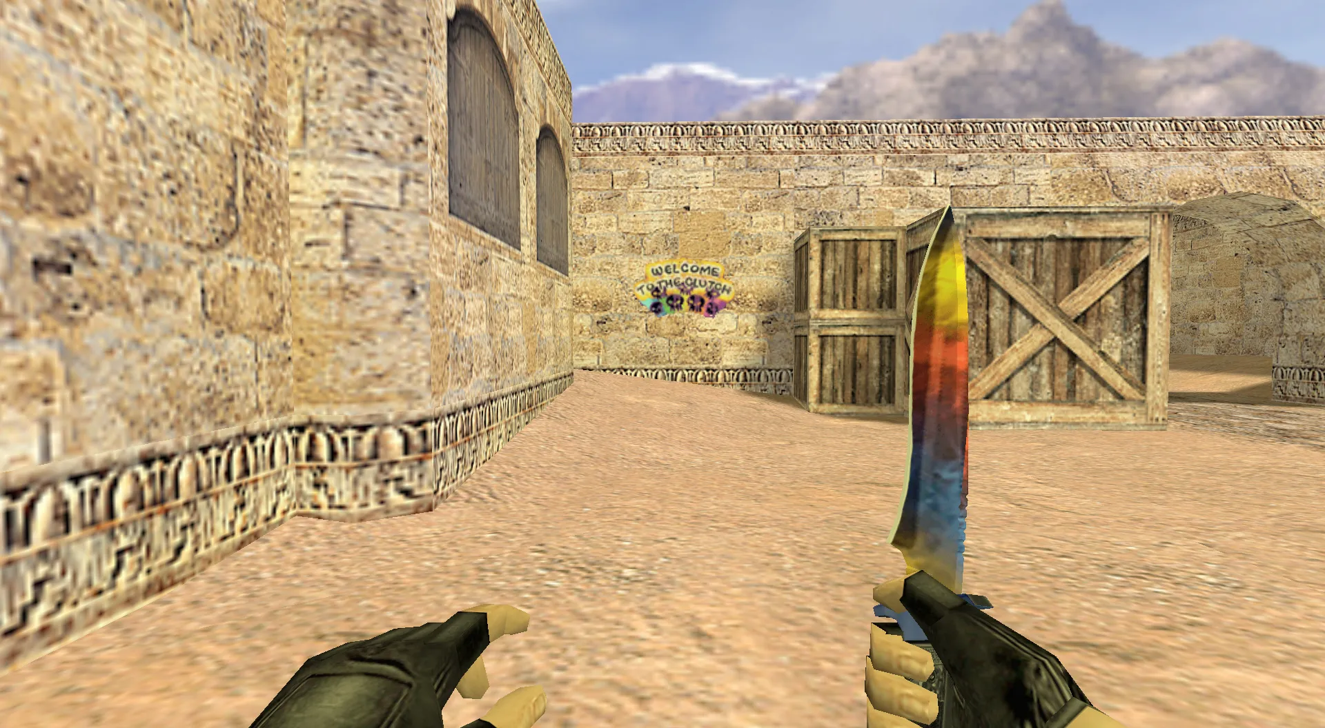 Скриншот Граффити «Желаю крепкой хватки» для CS 1.6 - скачать и установить