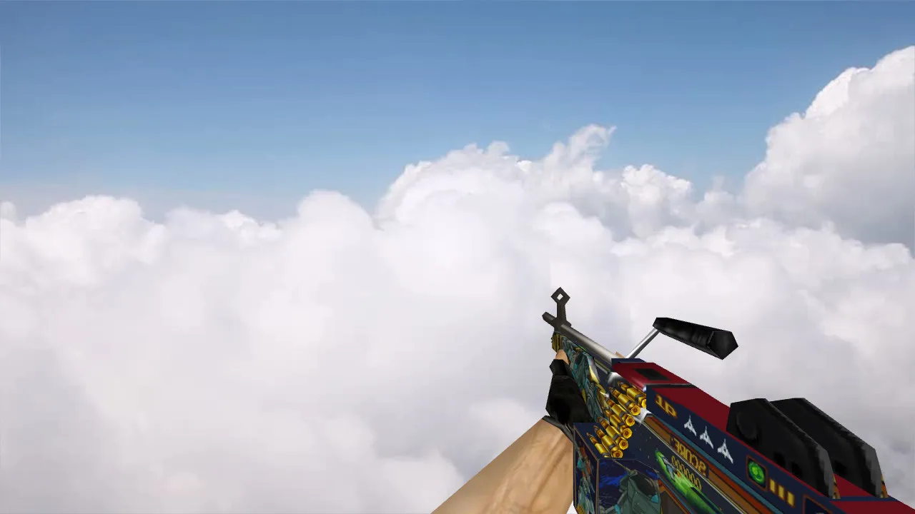 Скриншот Модель «M249 «Космический воитель»» для CS 1.6 - Скачать и Установить